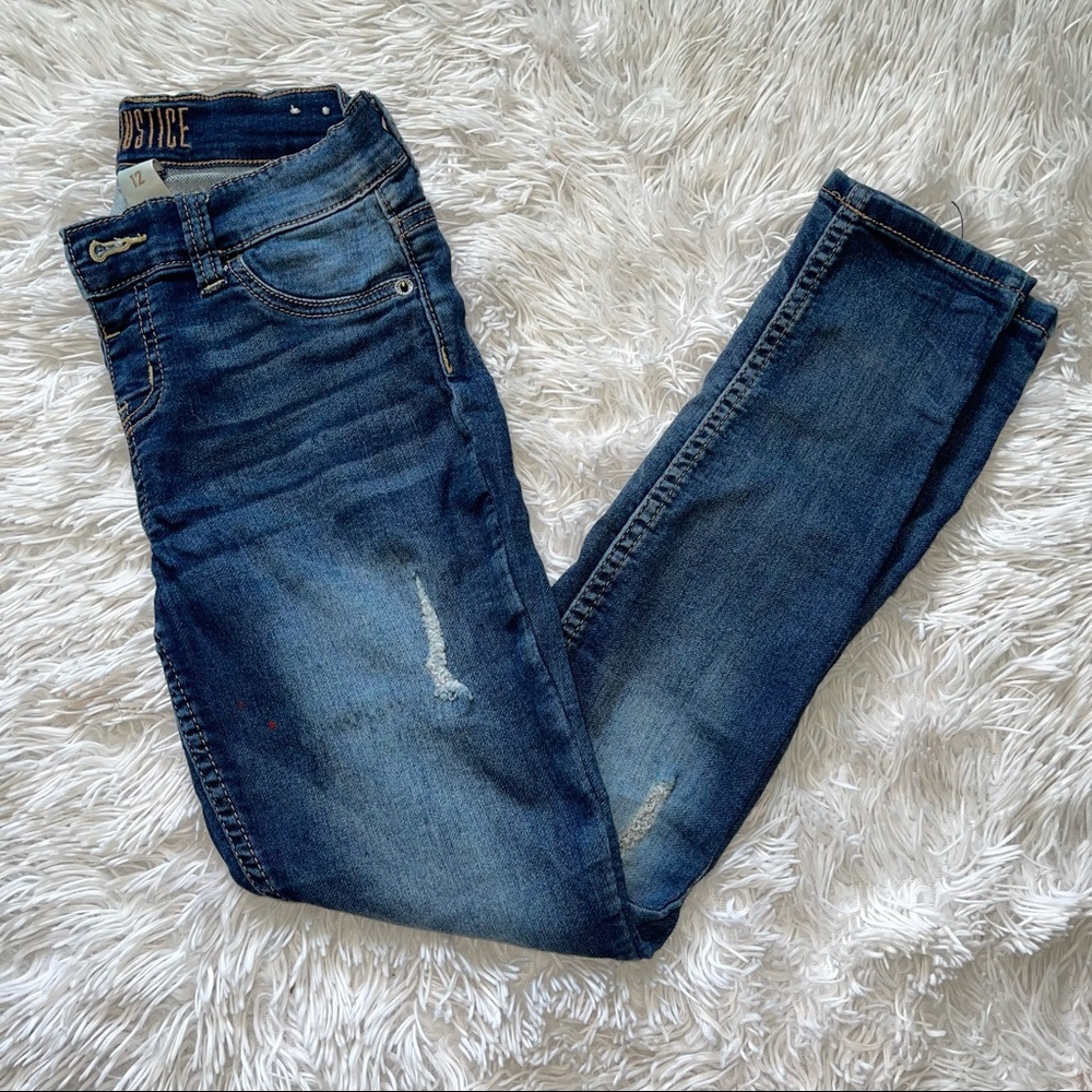 Girls Distressed Justice Jeans